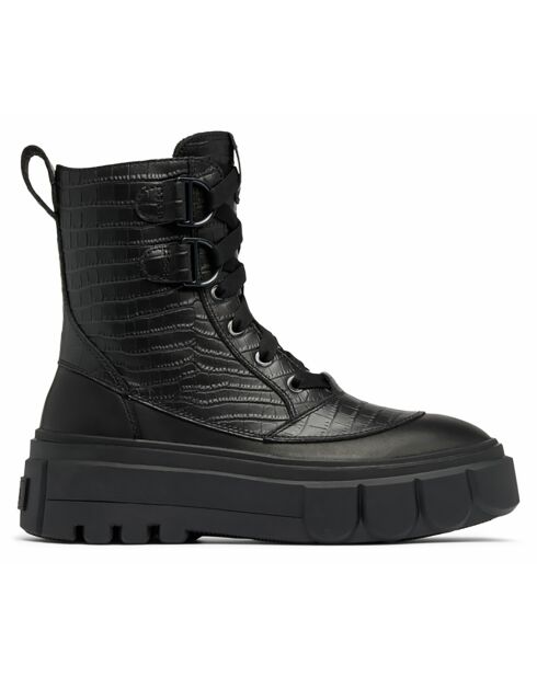 Bottes décontractées Caribou X Boot Lace Wp noires