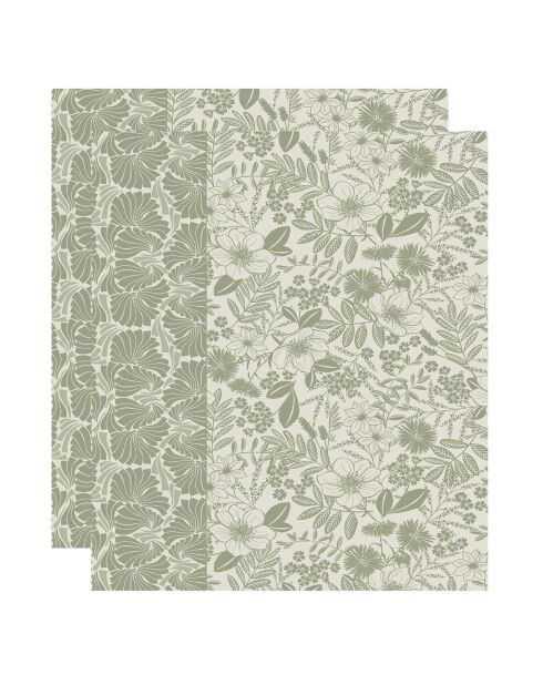 2 Torchons Cottage naturel - 80x60 cm