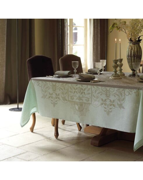 Nappe 100% Lin Venezia beige cendré