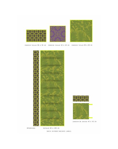 Housse de coussin Bahia jungle