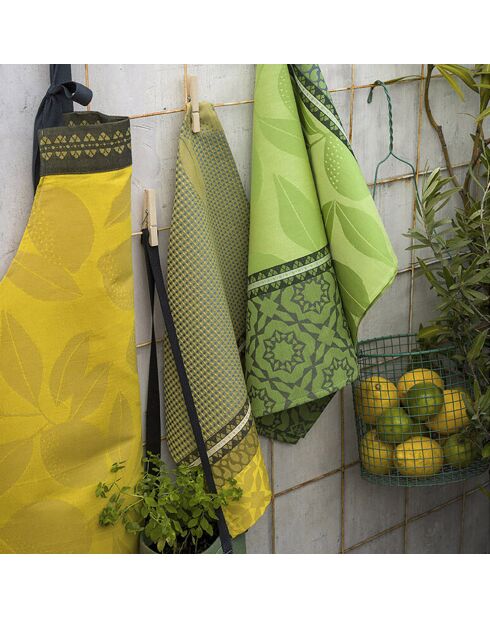 Tablier Sous Les Citronniers jaune - 90x96 cm