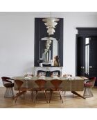 Nappe 100% Lin Armoiries grège