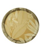 Plateau en bois Nature Sauvage panthère - D.49 cm