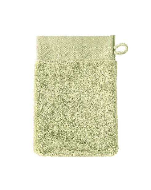 2 Gants de toilette amande - 15x22 cm