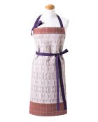 Tablier Pâtisseries Françaises guimauve - 80x96 cm