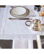 4 Sets de table 100% Lin Evasion Céleste blanc pur - 50x36 cm