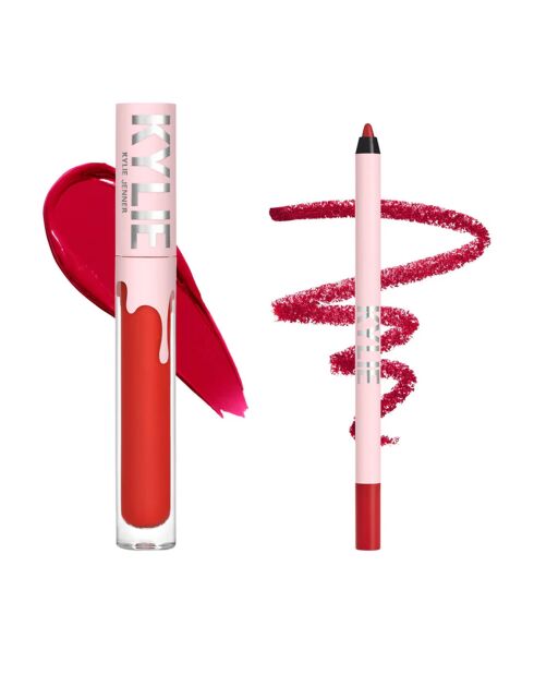 Set Rouge à lèvres liquide velours + Crayon à lèvres 405 red velvet 4 GR