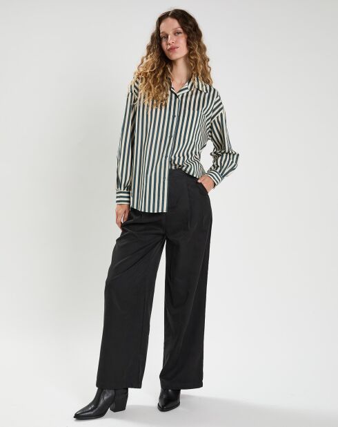 Chemise  Emy bleu/crème