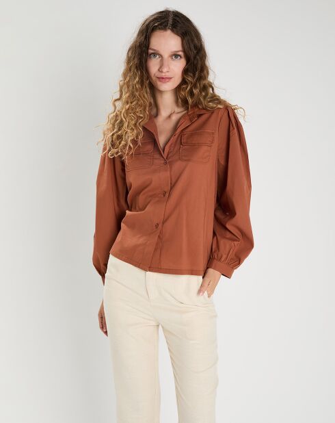 Chemise  Perrine marron