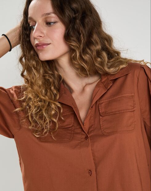 Chemise  Perrine marron