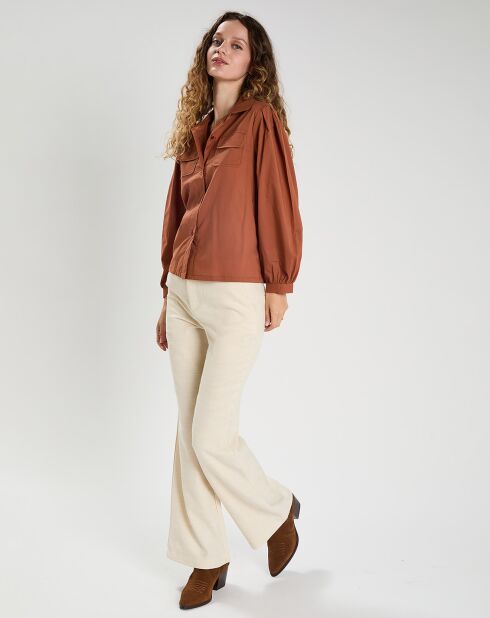 Chemise  Perrine marron