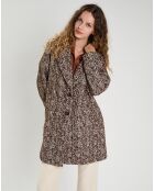 Manteau en Laine mélangée Justine marron