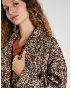 Manteau en Laine mélangée Justine marron
