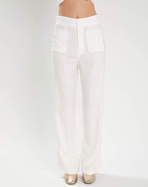Pantalon Félicie blanc