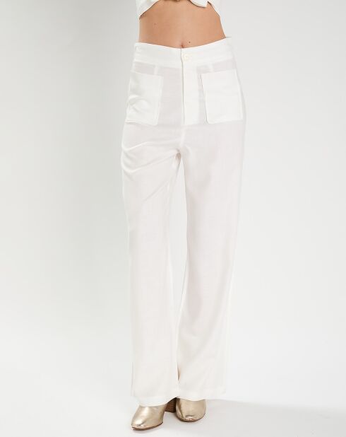 Pantalon Félicie blanc