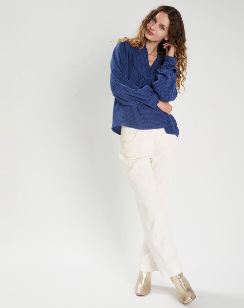 Blouse Elena bleue