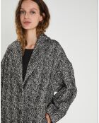 Manteau en Laine mélangée Inès noir
