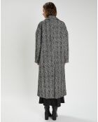 Manteau en Laine mélangée Inès noir