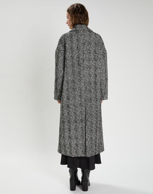 Manteau en Laine mélangée Inès noir