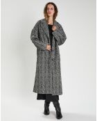 Manteau en Laine mélangée Inès noir