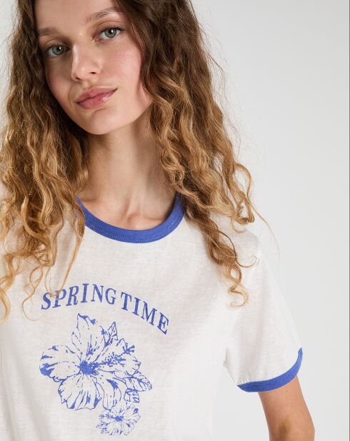 T-shirt Martha blanc/bleu