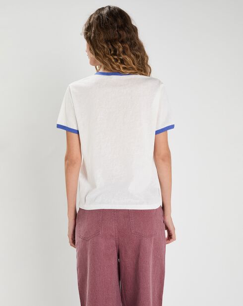 T-shirt Martha blanc/bleu