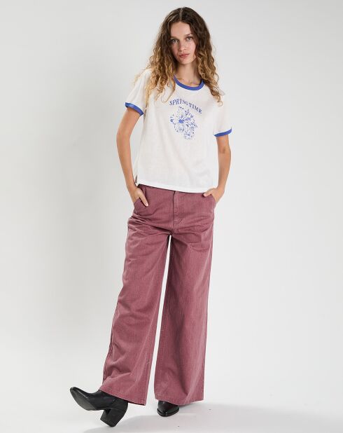 T-shirt Martha blanc/bleu