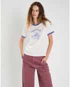 T-shirt Martha blanc/bleu