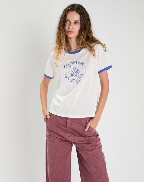T-shirt Martha blanc/bleu