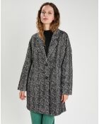 Manteau en Laine mélangée Justine noir