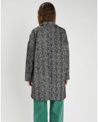 Manteau en Laine mélangée Justine noir