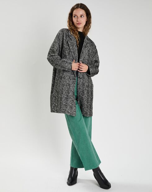 Manteau en Laine mélangée Justine noir