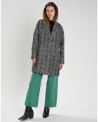 Manteau en Laine mélangée Justine noir
