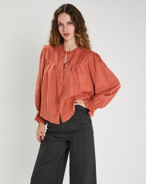 Blouse Léonie rouge