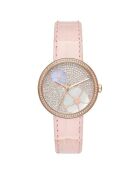 Montre Femme en Cuir rose