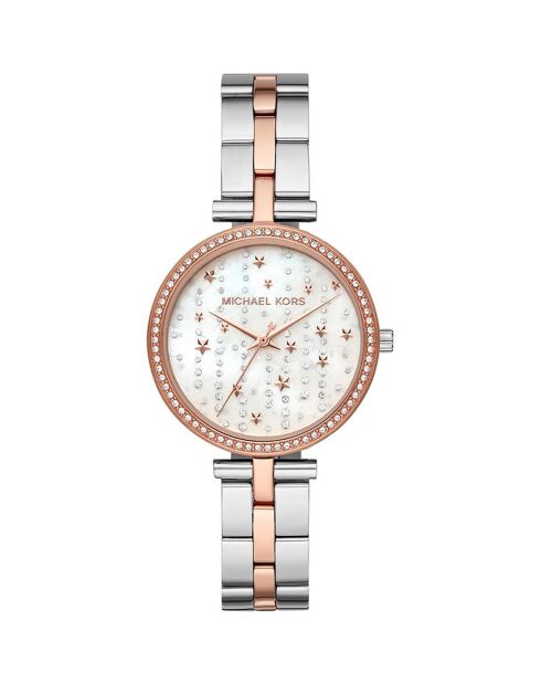Montre Femme en Acier argenté/rose doré