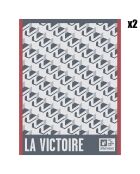2 Torchons Arc Victoire bleu - 80x60 cm
