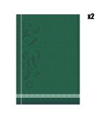 2 Essuie-mains Piments vert - 54x38 cm