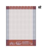 2 Essuie-mains Pâtisseries Françaises  guimauve - 80x60 cm