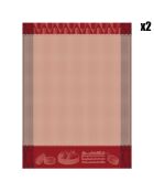 2 Essuie-mains Pâtisseries Françaises  framboise - 80x60 cm