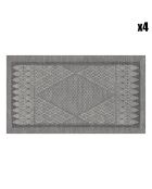 4 Sets de table en Coton & Lin Club Ligne ré - 50x30 cm