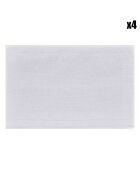 4 Sets de table en Coton & Lin Club Ligne albâtre - 50x30 cm