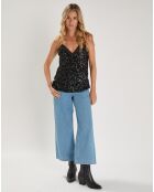 Top Adonis à sequins noir