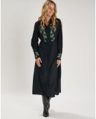 Robe Owiny noir/vert