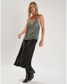 Top Adonis à sequins gris