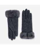 Gants 80% laine 20% nylon-Tactile-31176NF-gris