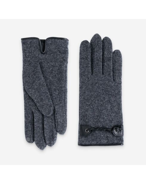 Gants en laine mélangée Amaël gris