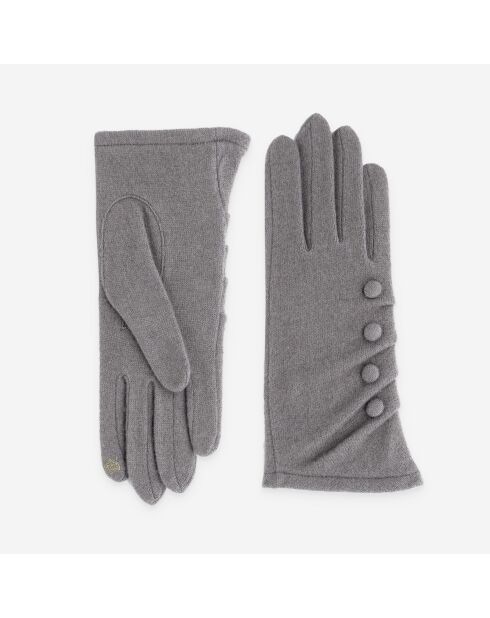 Gants 80% laine 20% nylon-Tactile-31175NF-taupe