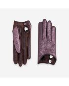 Gants flexicuir-agneau-spandex-100% soie-11153SN-bordeaux