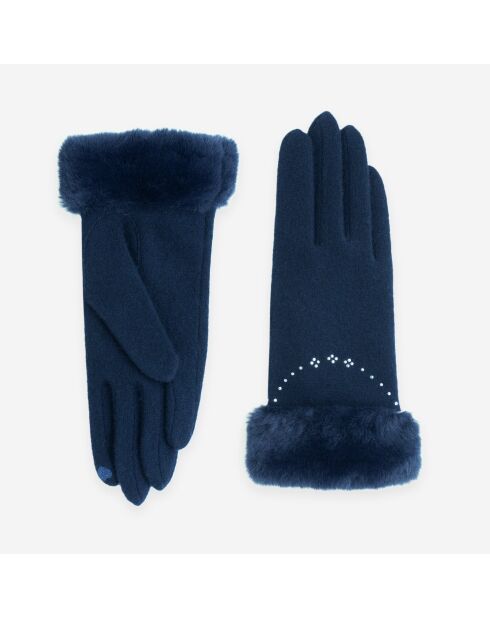 Gants 80% laine 20% nylon-Tactile-31182NF-deep-blue